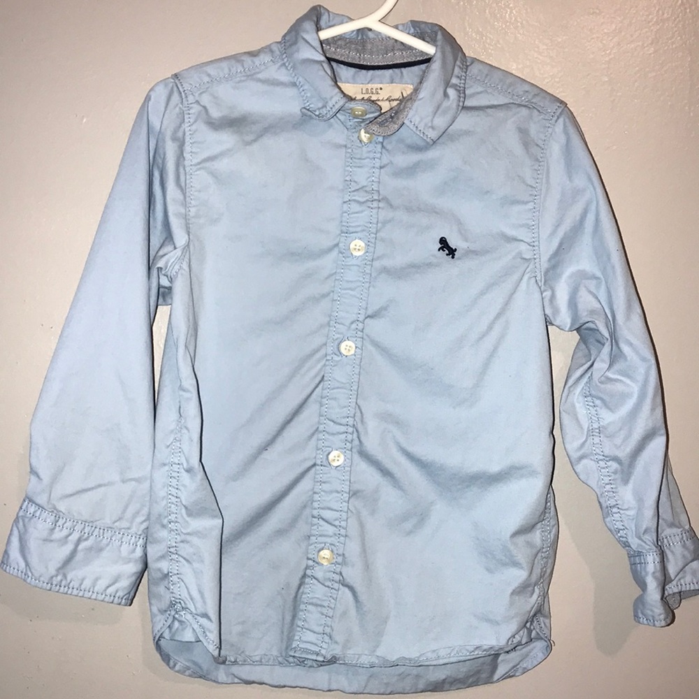 Light blue button down shirt for boys